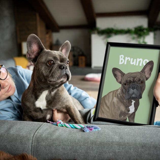 custom dog portrait, dog portrait from photo, personalized dog art, pet portrait illustration, custom pet artwork, dog wall art