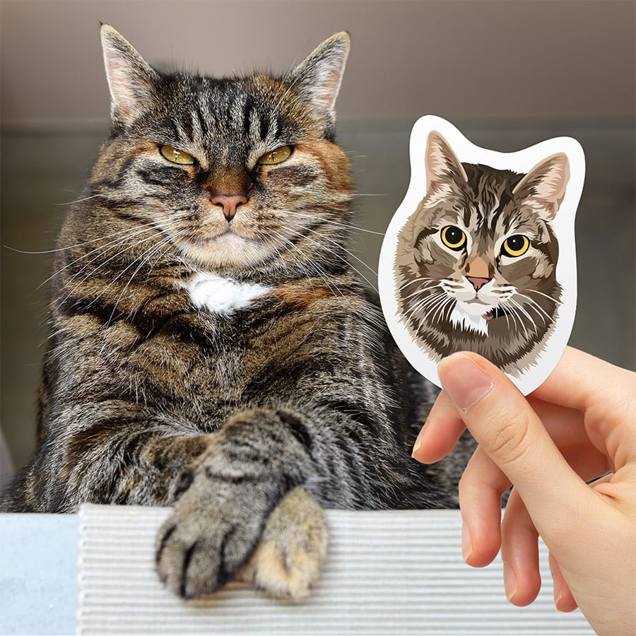 Custom Hand-Drawn Cat Stickers - Image 8